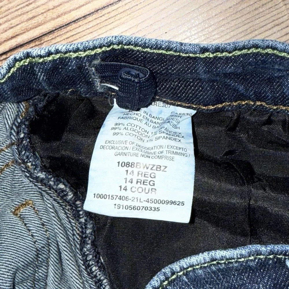 Wrangler Retro Slim Straight Jeans Boys 14 Regular Youth Western Bootcut Stretch